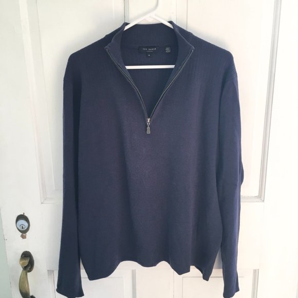 Ted Baker Other - TED BAKER London Cashmere Wool Sweater Navy SZ XXL